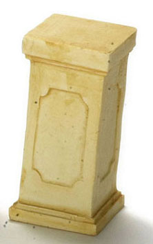 Dollhouse Miniature Pedestal Tan 3Pcs